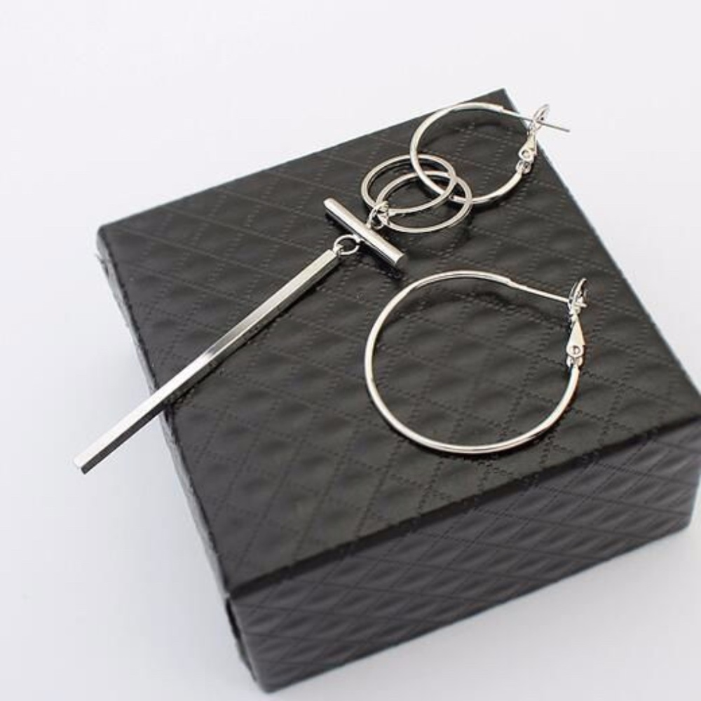 Bling Thing Non-Matching Hoop Earrings